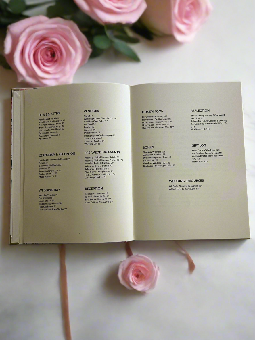[PRE-ORDER: Ships November 2025] The Wedding Engagement Journal – Planner & Memory Book