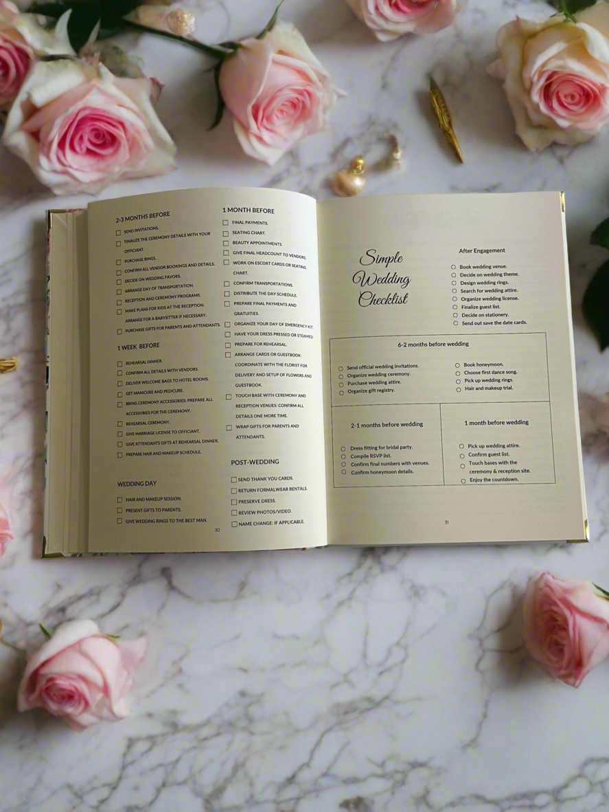 [PRE-ORDER: Ships November 2025] The Wedding Engagement Journal – Planner & Memory Book